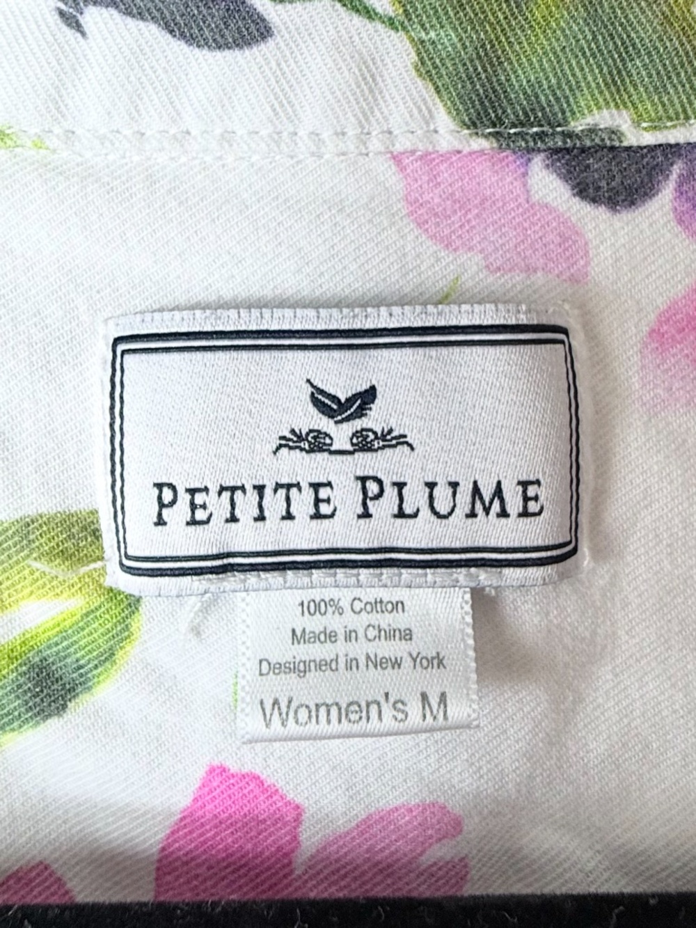 Petite Plume 2 Piece Garden Floral Shorts Pajama Set Women's Size Medium (Y) - Picture 6 of 9